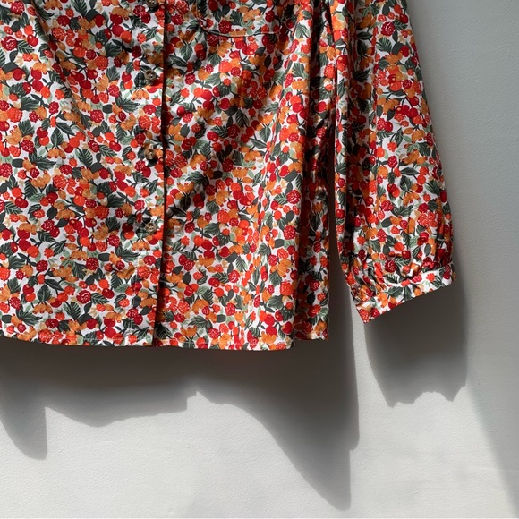 Joanie berry / fruit print blouse size uk 12 - Picture 6 of 8
